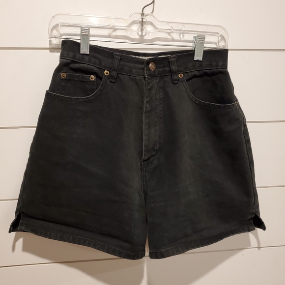 nevada Pants - Vintage nevada sz 8 high waisted shorts black jean distressed grunge denim